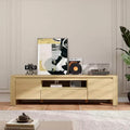 55 TV Stand with Doors and Cabinet, Farmhouse Entertainment Center, Entertainment Stand for TVs Up to 60, TV Console for Living Room, Bedroom