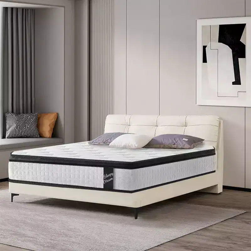 Materasso Ibrido King Size 12 Pollici, Soffice Medio, Molle Insacchettate e Memory Foam
