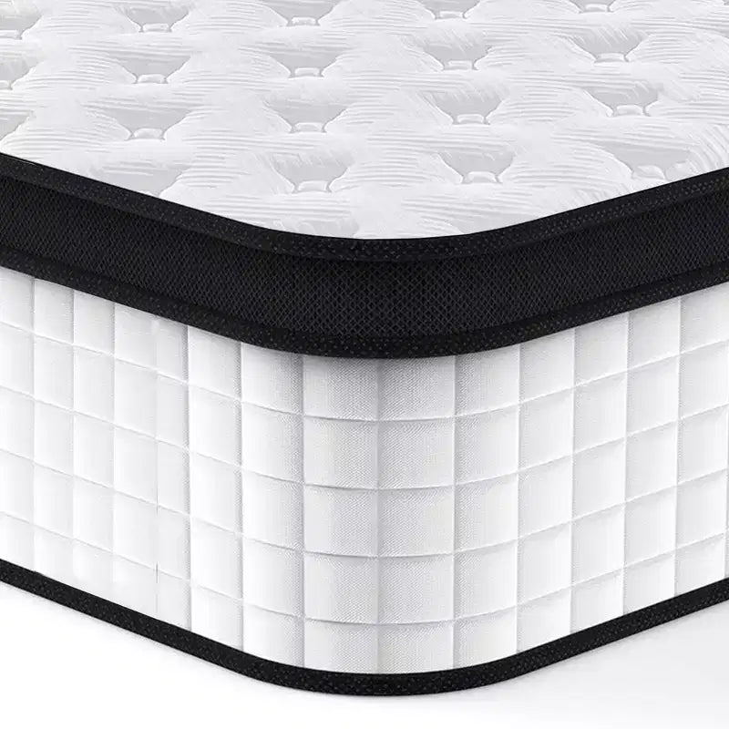 Materasso Ibrido King Size 12 Pollici, Soffice Medio, Molle Insacchettate e Memory Foam