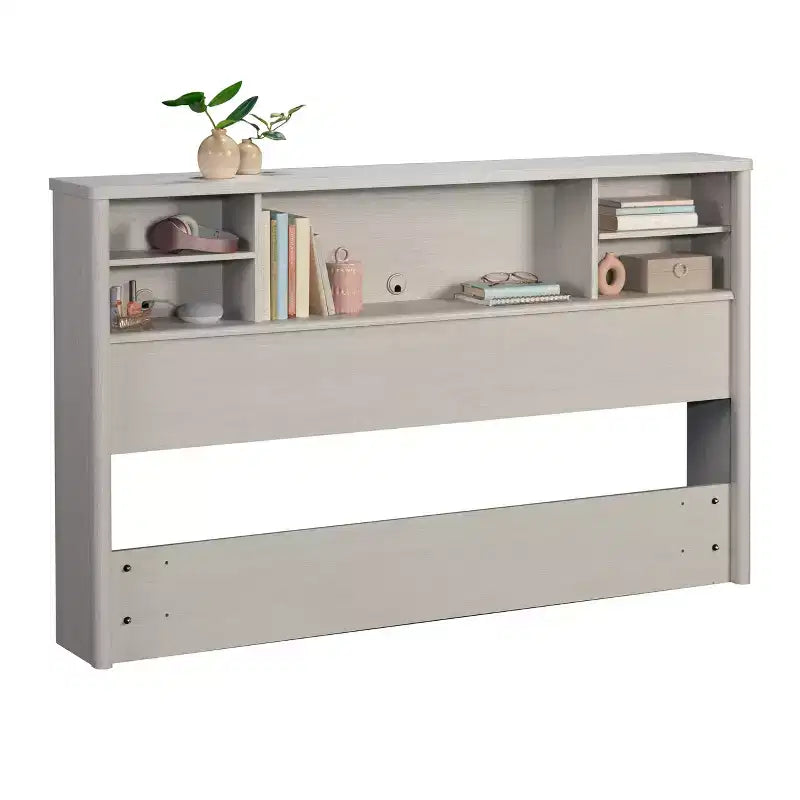 Testata Libreria in Legno con Vano Contenitore – Misura Full & Queen, Design Moderno