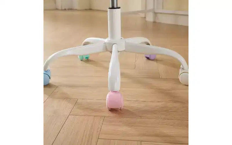 Sedia da ufficio girevole con seduta ampia, rivestimento in lana d'alpaca sintetica, schienale avvolgente, altezza regolabile – Seduta 57 cm L x 54,6 cm P