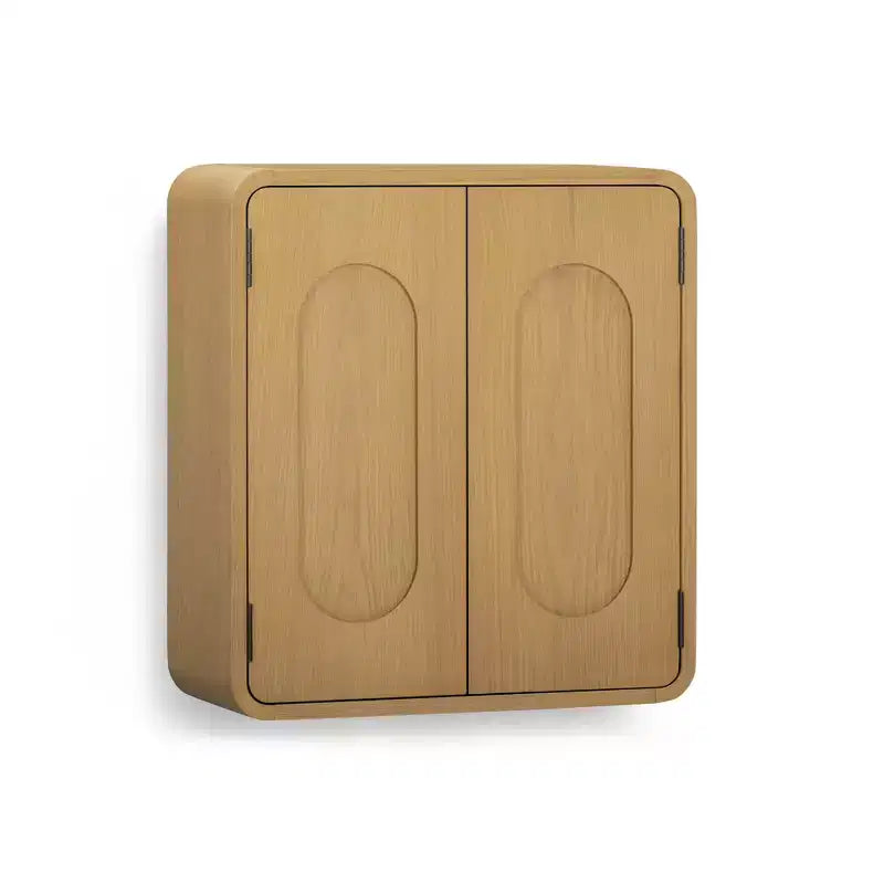 Pensile in MDF con 2 ante, ripiano regolabile, maniglie a incasso – 20,3 cm L x 55,9 cm P x 61 cm H, capacità 22,7 kg
