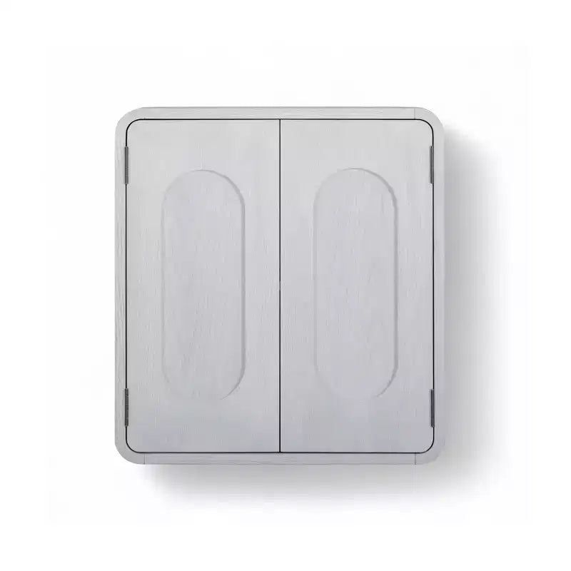 Pensile in MDF con 2 ante, ripiano regolabile, maniglie a incasso – 20,3 cm L x 55,9 cm P x 61 cm H, capacità 22,7 kg