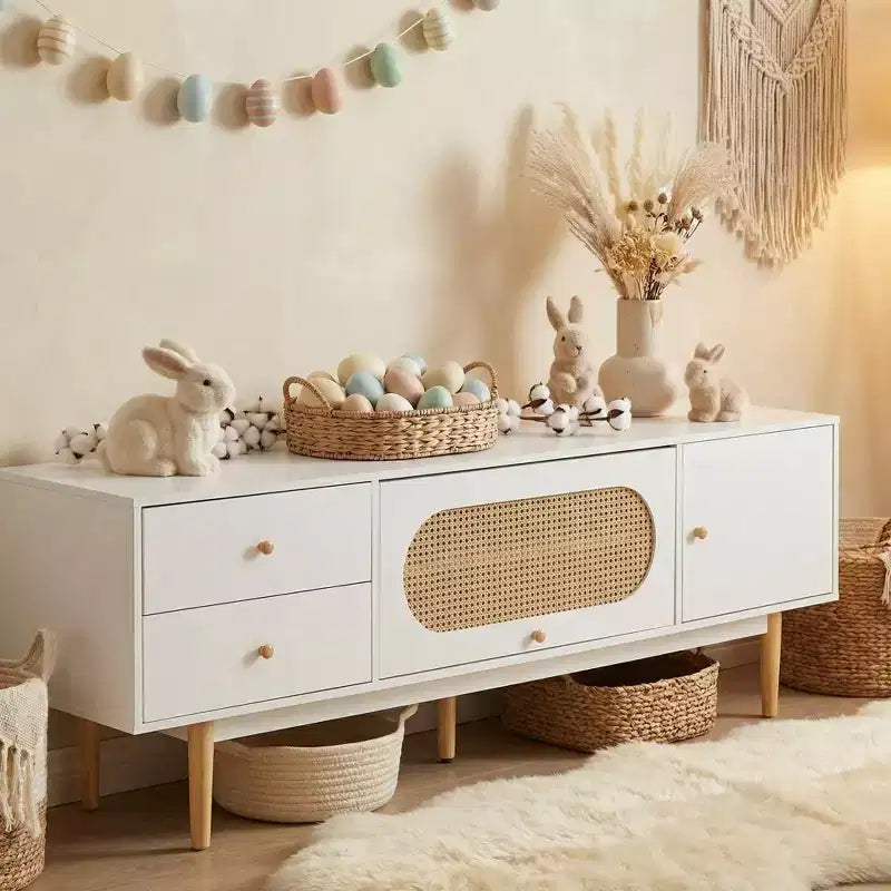 Mobile Porta TV da 178 cm con Cassetti, Adatto per TV fino a 80 Pollici – Design Minimalista per Soggiorno e Camera da Letto