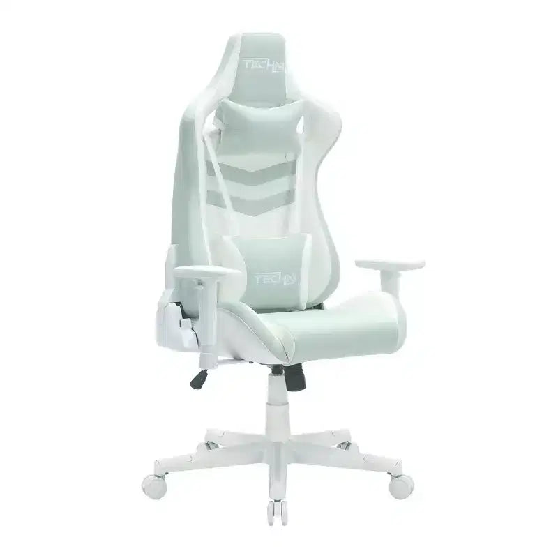 Sedia da gaming girevole, portata 136 kg, altezza regolabile, cuscini lombare e poggiatesta, ruote scorrevoli – Diversi colori