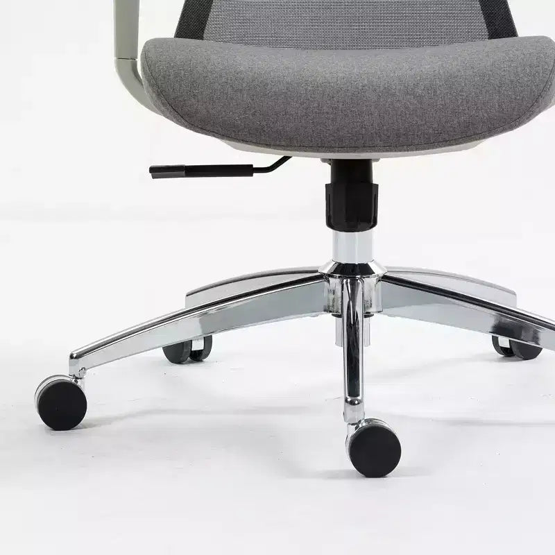 Sedia da Ufficio Ergonomica con Schienale Alto in Rete, Inclinazione 120°, Girevole a 360°, Base in Nylon, Altezza Regolabile