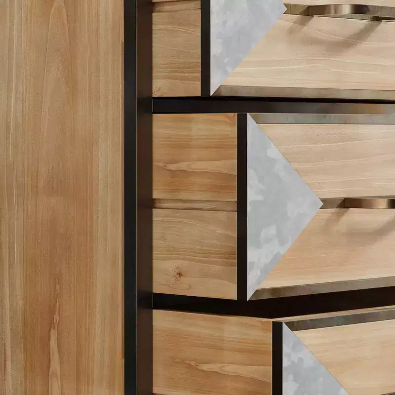 Mobile contenitore in legno con 3 cassetti, consolle da appoggio – 68,5 cm (A) x 45 cm (L) x 35 cm (P)