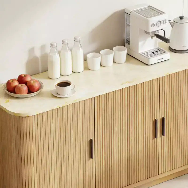 Credenza con ripiani regolabili, colori multipli – Mobile contenitore da soggiorno autoportante