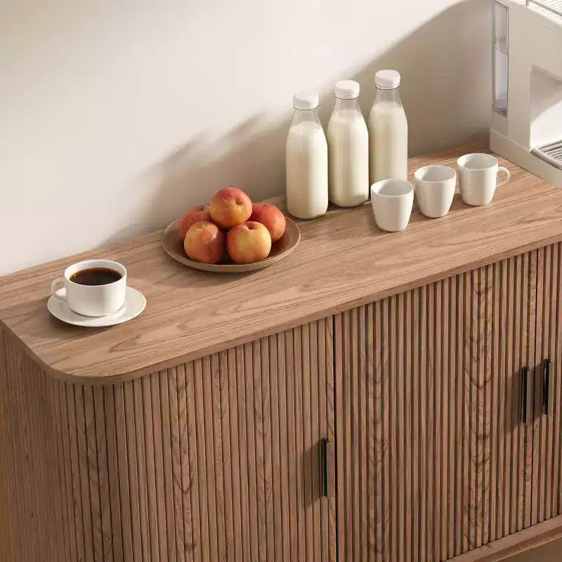 Credenza con ripiani regolabili, colori multipli – Mobile contenitore da soggiorno autoportante