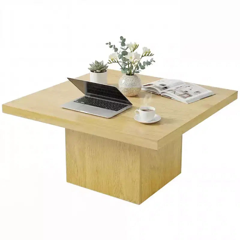 Tavolino quadrato, 80 x 80 cm, piano spesso 4 cm – Tavolino da salotto