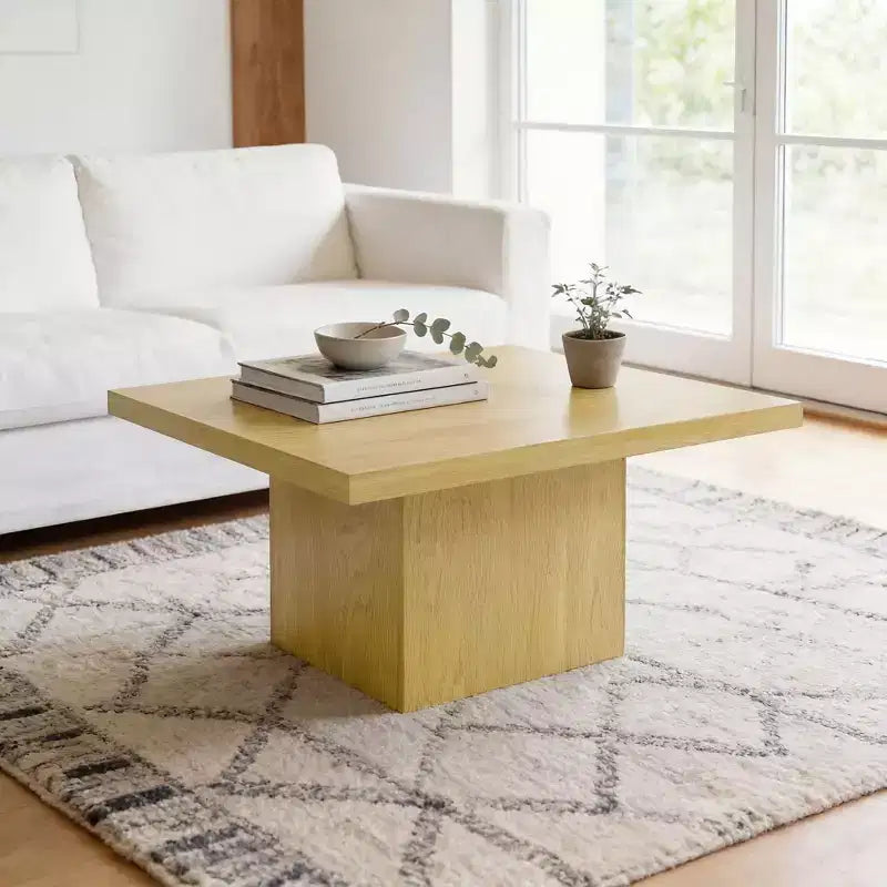 Tavolino quadrato, 80 x 80 cm, piano spesso 4 cm – Tavolino da salotto