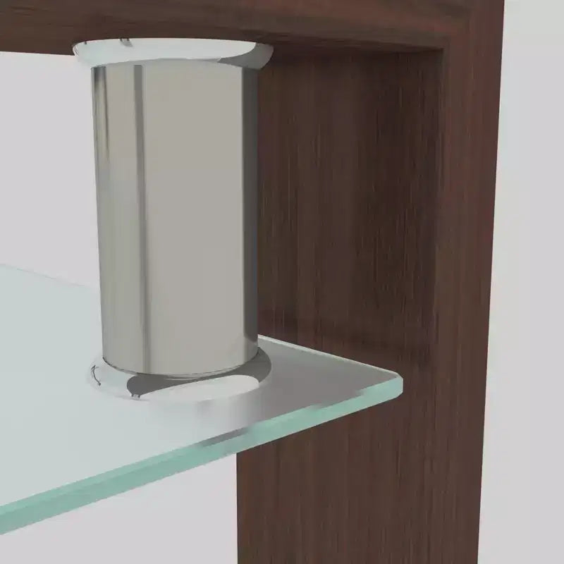 Tavolino da caffè rettangolare in vetro trasparente – Tavolino moderno per soggiorno