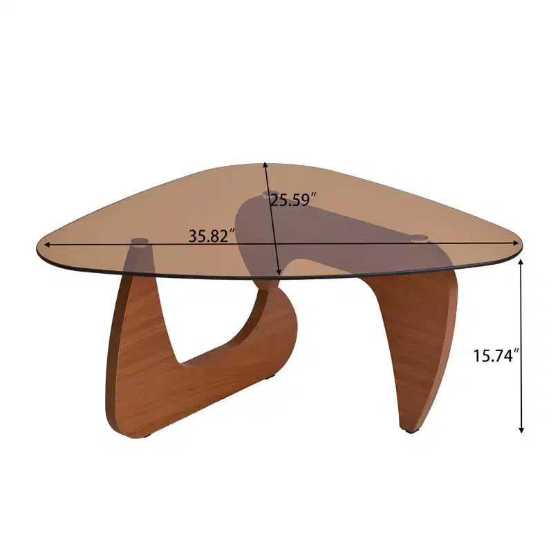 Tavolino da caffè piccolo in legno, stile rustico – marrone, design moderno di metà secolo
