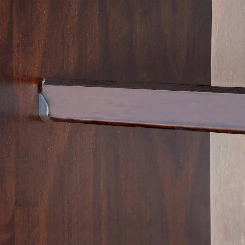 Guardaroba a 3 ante - Bianco/Moka/Java - Legno massello
